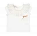 Baby Girls Ivory T-Shirt & Liberty Print Knickers Set