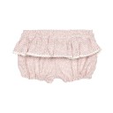 Girls Pink & Ivory Ruffle Short