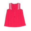 Baby Girls Red Crab Dress & Gingham Shorts Set