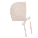 Baby Beige Knitted Pram Coat & Bonnet Set 