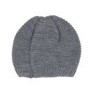 Girls Gray Knitted Hat With Bow