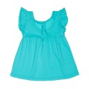 Girls Turquoise Cotton Jersey Dress