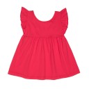 Girls Red Cotton Jersey Dress