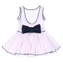 Girls Pink & Navy Blue Flared Dress