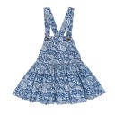 Girls Blue & White Denim Dungaree Skirt