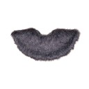 Girls Grey Synthetic Fur Collar with Velvet Bow