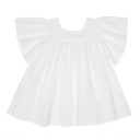 Girls Ivory Embroidered Dress