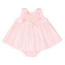 Baby Girls Blush Pink 3 Piece Dress Set 