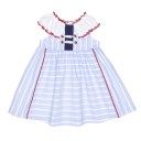 Blue & White Striped Sailor Dress
