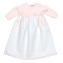 Baby Pink & White Day Gown with Bows