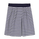 Navy Blue & White Neoprene Jersey Skirt 