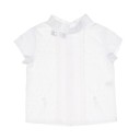Baby Boys White 2 Piece Shirt Set 