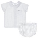 Baby Boys Polka Dot Shirt & Star Print Shorts Set 