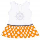 Girls Rudder & Orange Polka Dot Sun Dress