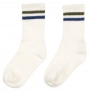 Boys Ivory Ribbed Socks with Web