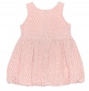 Girls Pale Pink Dress with Floral Decoration