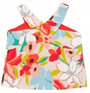 Girls Floral Print Canvas Top