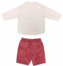 Baby Boys Shirt, Cardigan & Shorts Set