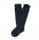 Navy Blue Socks with Pom-Poms