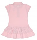 Girls Pink Polo Top Style Pique Cotton Dress