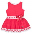 Girls Red & White Polka Dot Dress