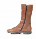 Tan Leather Calf Boots