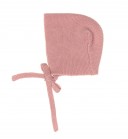 Baby Pale Pink Knitted Bonnet