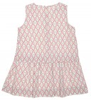 Top & Skirt Effect Geometric Print Dress