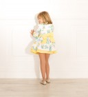 Yellow Floral Cross Over Dress 