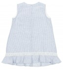  Blue & White Striped Dress with bow