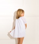 Girls White Floral Broderie Anglaise Dress