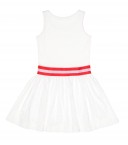 Girls Ivory & Red Jersey & Lace 2 Piece Dress Set 