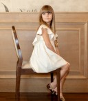 Girls Ivory Tulle Plumeti Dress With Gold & Pink Flowers Necklace & Ivory Suede & Wooden Clogs Sandals Outfit 