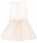 Oyster-Girls Oyster Pink Tulle & Silk Dress