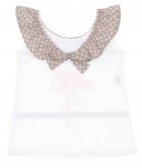 White & Pink Flamingo Beach Camisole