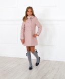 Girls Dusky Pink Traditional Coat 
