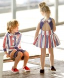 Blue & Red Foque Sailors Outfit