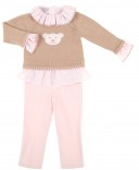 Pink Blouse & Trousers Set