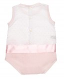 Pink & White Polka Dot Knitted Shortie