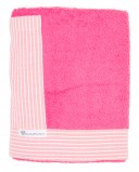 Pink & Stripes Towel With Pocket 
