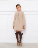 Girls Beige Suede Mohican Boots Outfit