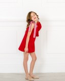 Girls Red OFF the Shoulder Dress Outfit