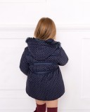 Girls Navy Blue Padded Coat 