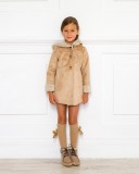 Girls Beige Suede Mohican Boots Outfit