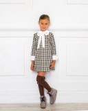 Girls Gray Suede Mohican Boots Outfit