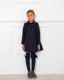 Girls Gray Classic Coat Outfit