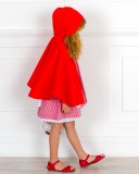 Handmade Girls Red Little Red Riding Hood 4 Piece Costume Outfit 
