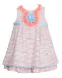 vestido niña tweed azul y rosa Aire Kauli verano compra online