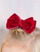 Abel & Lula Pinza con Lazo Terciopelo Rojo