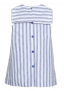 Blue & White Striped Anchor Dress